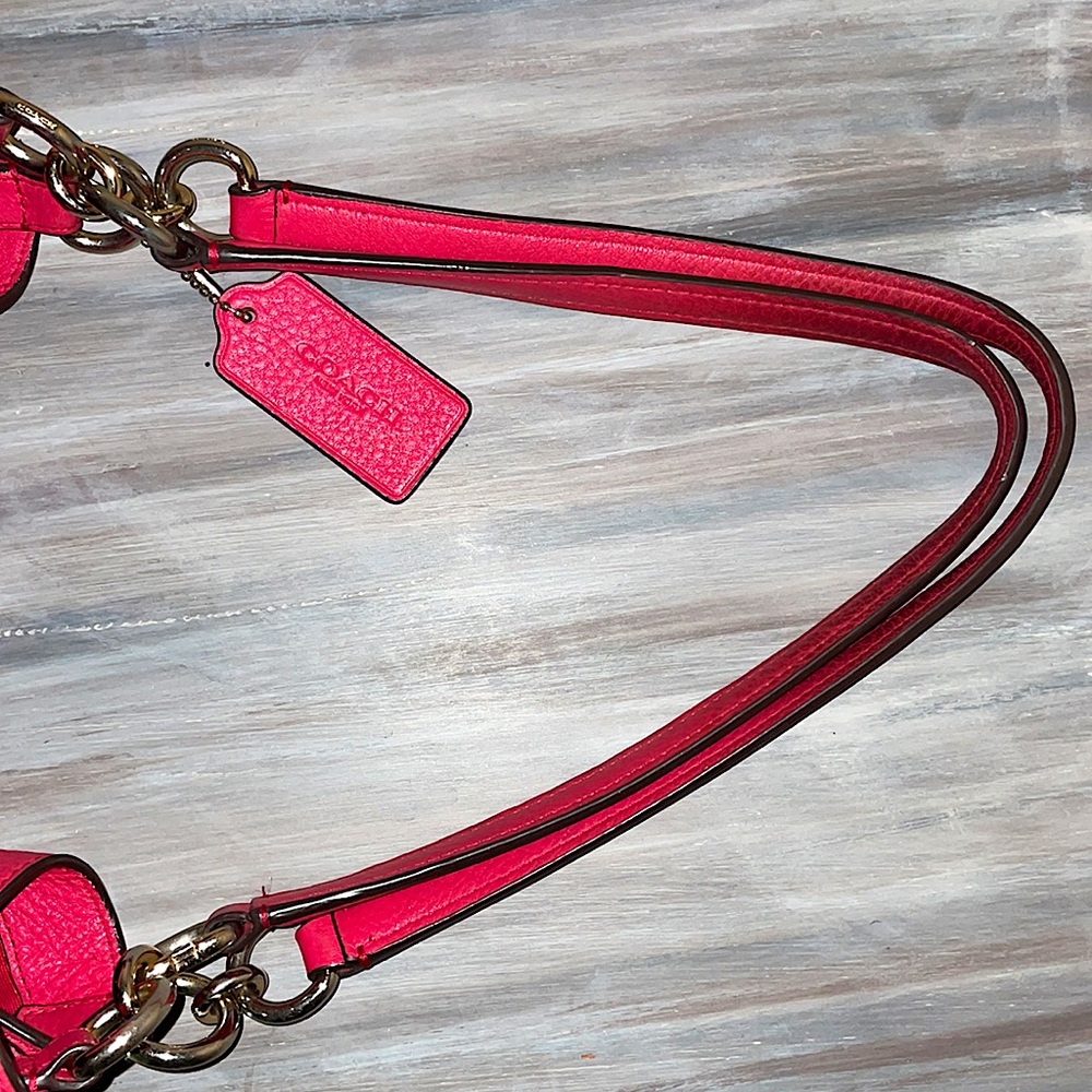 Coach Raspberry Shoulder Bag - Picture 5 of 11